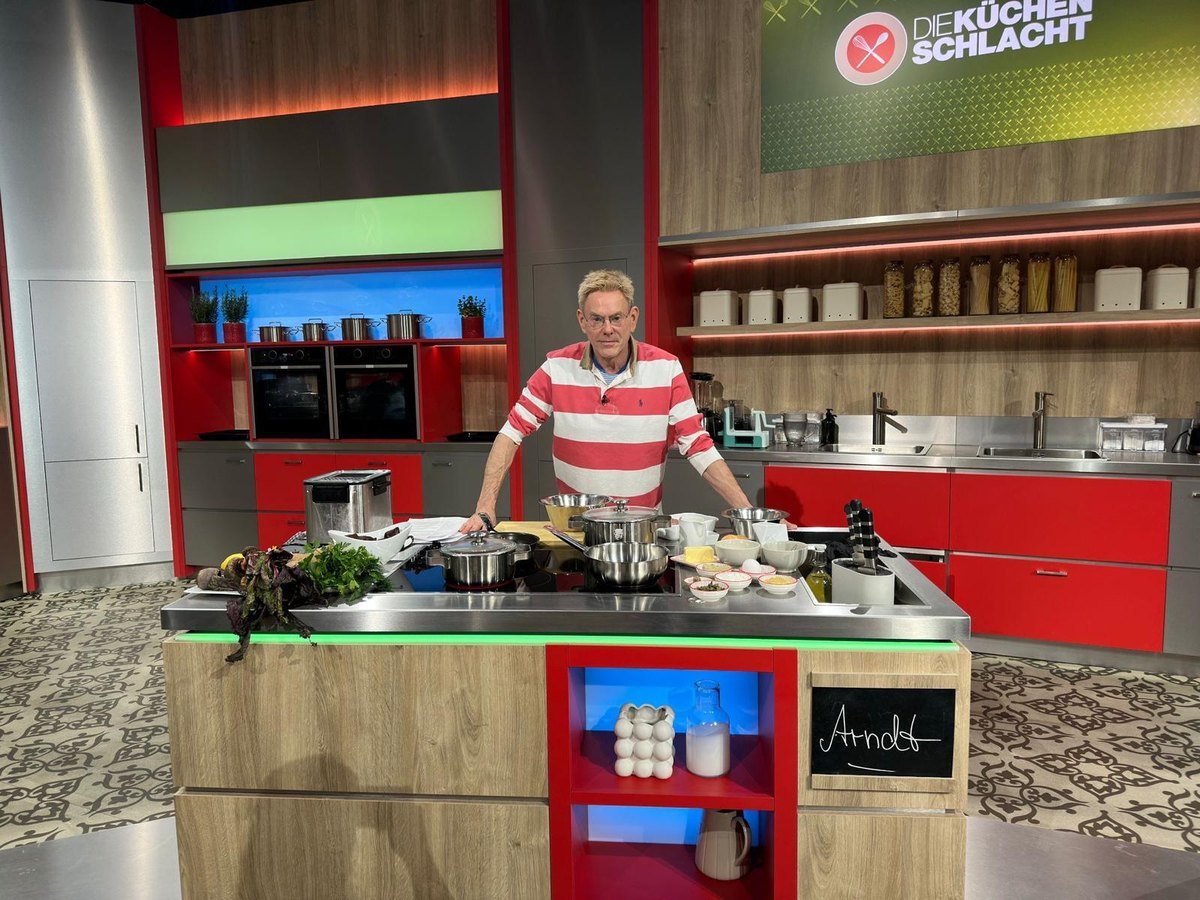 Arndt Floto am Set der ZDF-Sendung &bdquo;Die K&uuml;chenschlacht&ldquo;